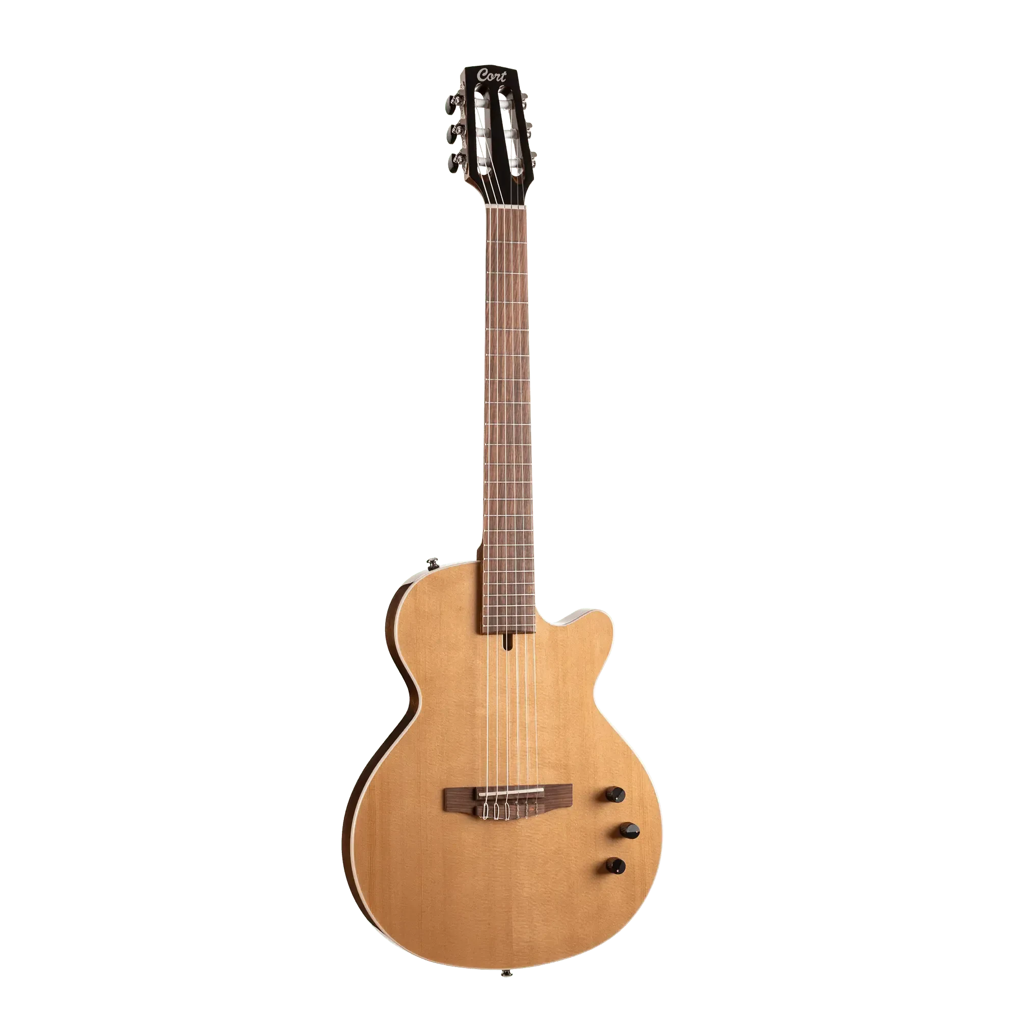 Классическая гитара с подключением Cort Sunset Nylectric II Natural Glossy с чехлом