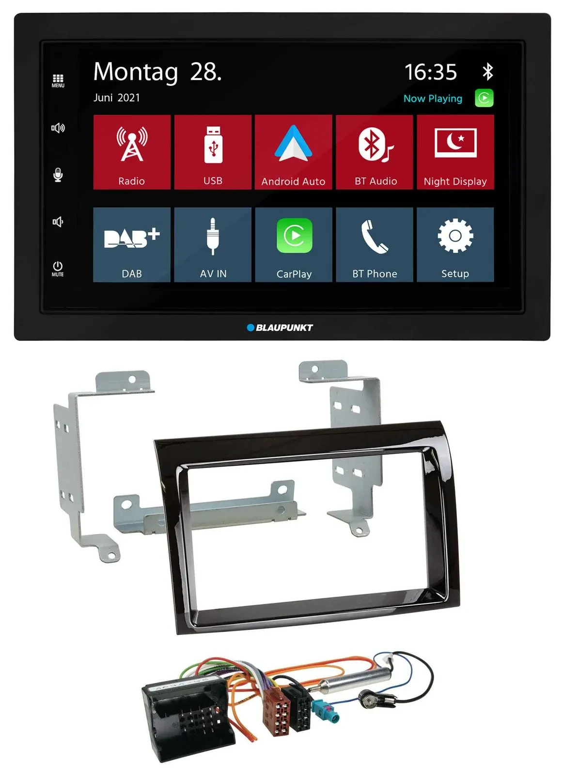 Автомагнитола для Citroen Jumper 2006–2011 Blaupunkt 2DIN, Bluetooth, DAB, USB, MP3