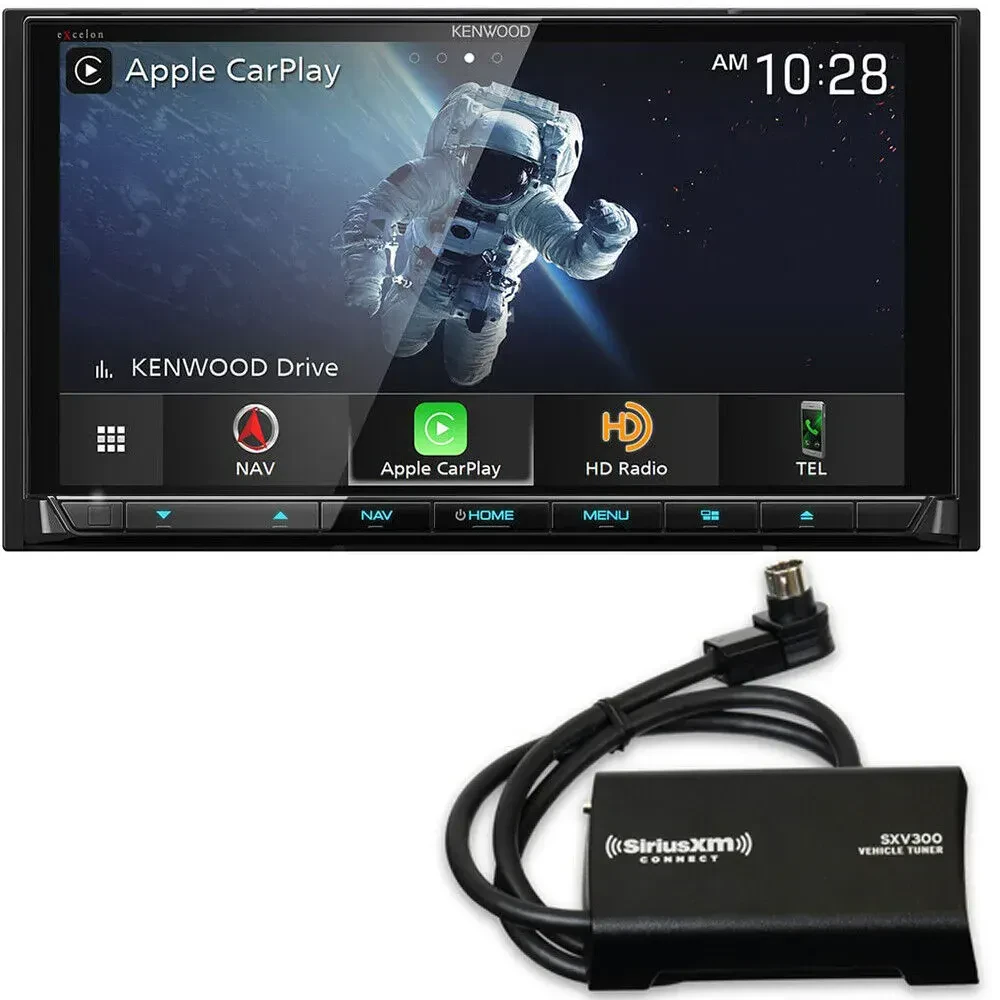 Автомагнитола Kenwood DNX997XR 6.75", CD/DVD, с тюнером SiriusXM (SXV300V1)