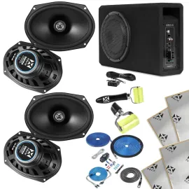 NVX QB12SPA 350W RMS 12" Powerd Sub & 2 Pair 6x9" Speaker Kit