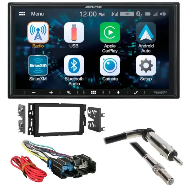 2007-2013 Chevrolet Silverado Alpine Double Din Bluetooth Stereo Upgrade I 650