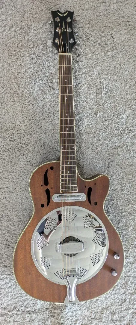 Dean Model RCE NM Natural Acoustic Electric Cutaway Style Resonator Guitar