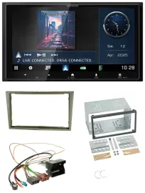 Kenwood Bluetooth 2DIN USB DAB MP3 Autoradio für Opel Corsa D Astra H Zafira B s