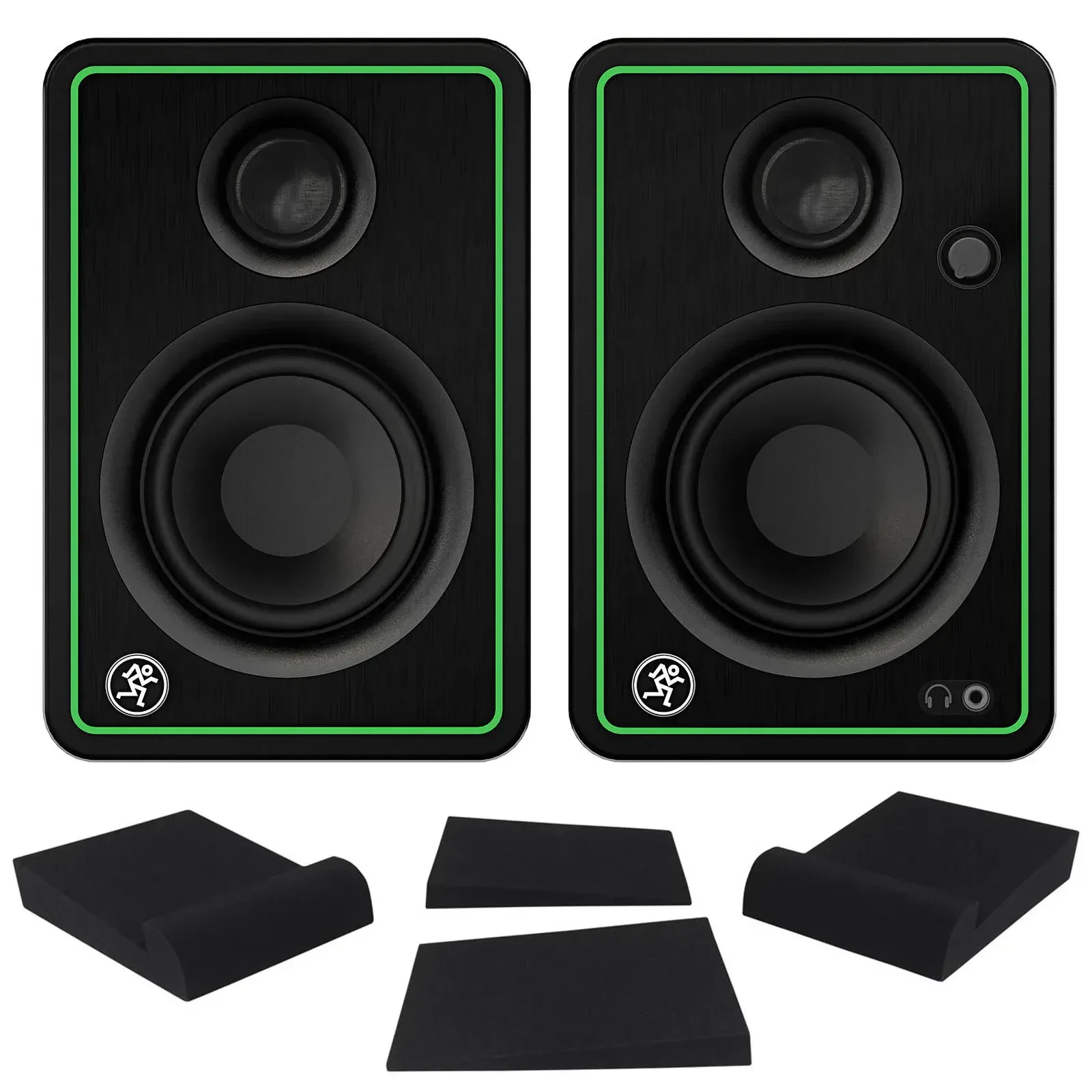 Широкополосная акустическая система Mackie CR3-XBT Black с подставками (пара)