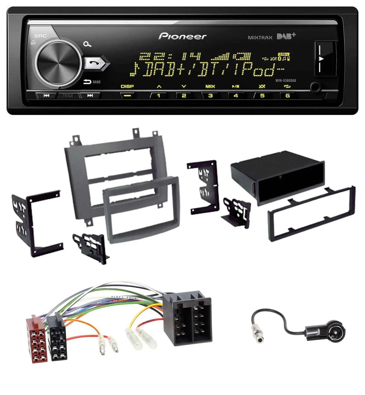 Pioneer Bluetooth USB DAB MP3 Autoradio für Cadillac CTS 2003-2006 SRX 2004-2005