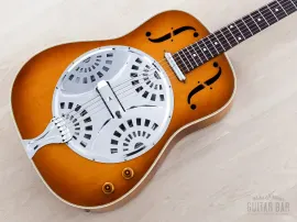 1988 Greco D-80P Roundneck Acoustic Electric Resonator Sunburst, Japan Fujigen