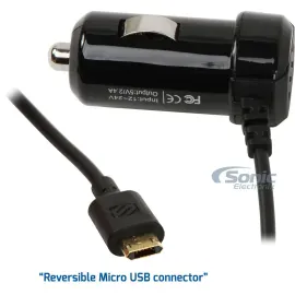 Scosche strikeDRIVE EZTIP EZC12 | Reversible Micro USB Car Charger