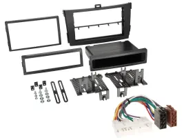 Einbauset Doppel DIN Autoradio für Toyota Corolla 09-13 schwarz