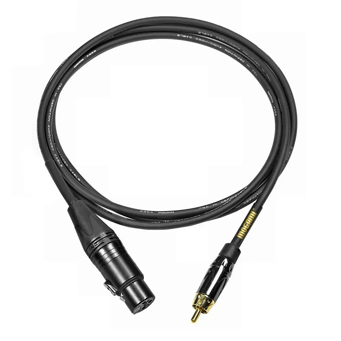 Коммутационный кабель Mogami Gold XLRF-RCA-03 XLR (F) – RCA (M), 0.91 м, позолоченные контакты