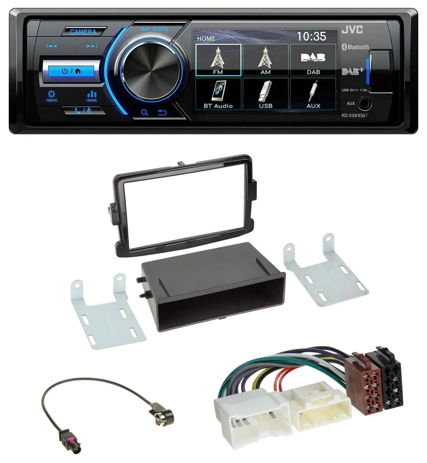 JVC Bluetooth MP3 USB DAB Autoradio für Dacia Lodgy Sandero Opel Vivaro