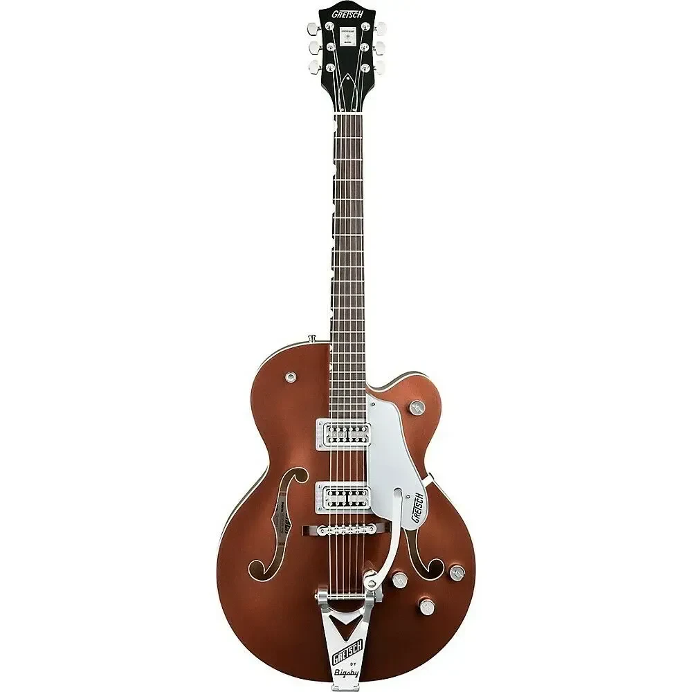 Электрогитара полуакустическая Gretsch G6118T PE Ann Hollow Body 2-Tone Copper Metallic/Sahara Metallic