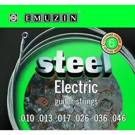 Струны для электрогитары Emuzin 6S10-46 Steel Electric 10-46
