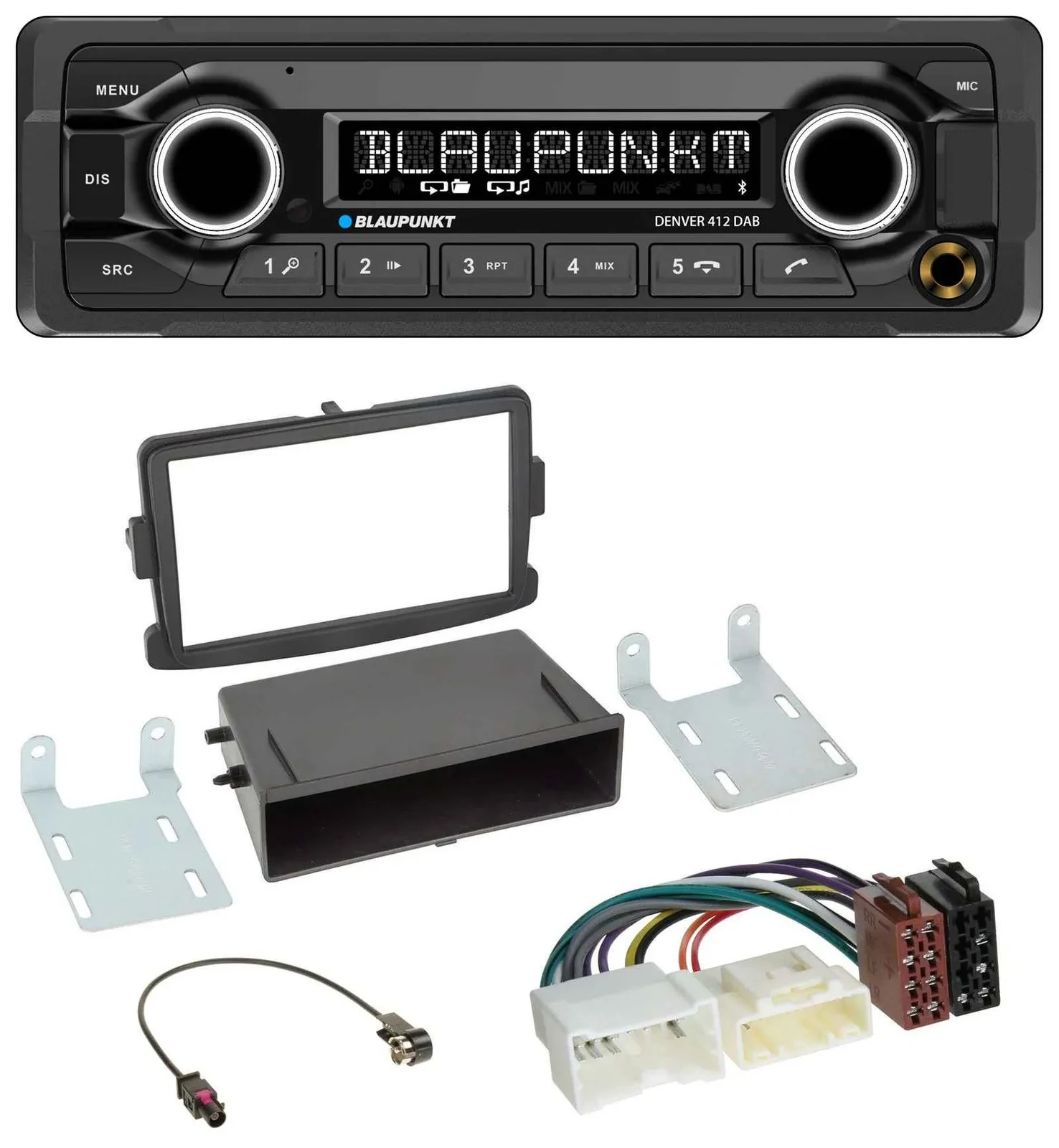 Автомагнитола Blaupunkt Bluetooth DAB MP3 USB для Dacia Logan, Sandero, Opel Vivaro