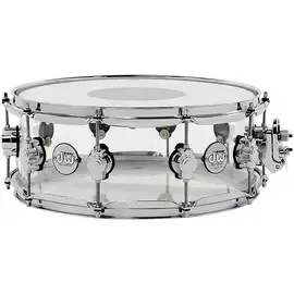 Малый барабан DW Design Series Acrylic Snare Drum Chrome Hardware 14x5.5