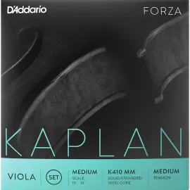 Струны для альта D'Addario Kaplan K410 MM 15"+ Medium Scale (набор, 4 шт.)