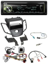 Pioneer DAB USB MP3 Lenkrad CD Autoradio für Ford Fiesta 10-13 ohne Display schw