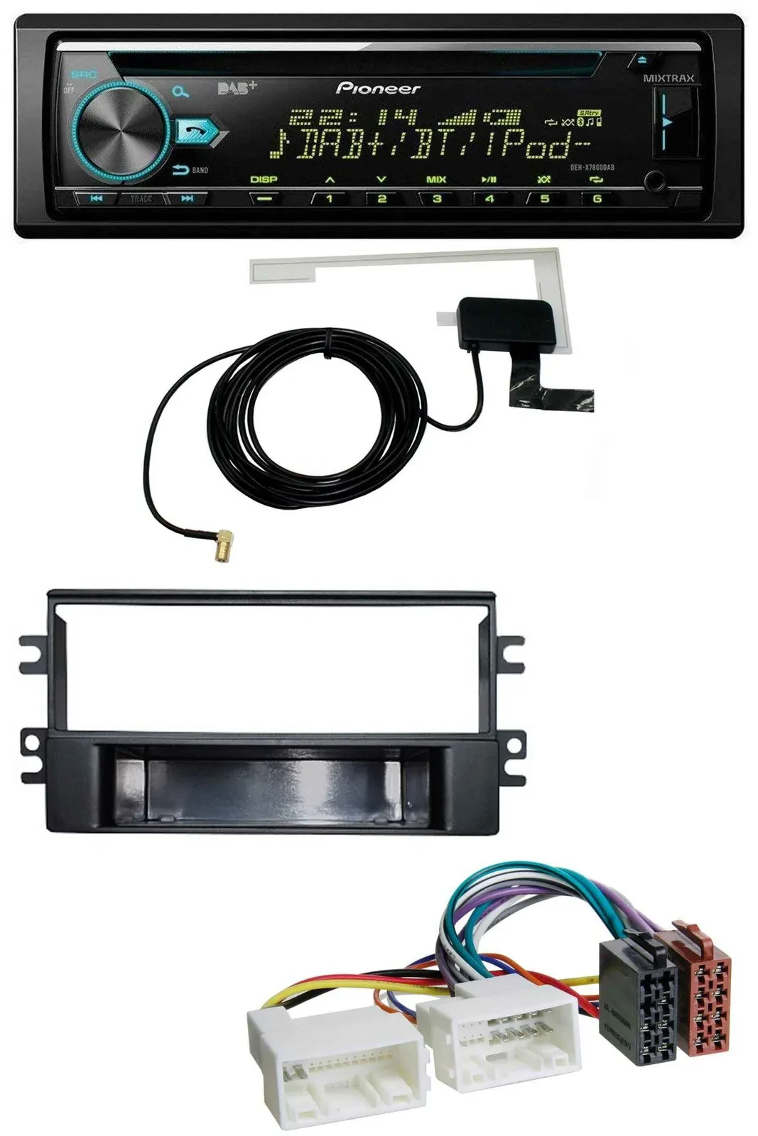 Pioneer MP3 AUX CD USB DAB Autoradio für Kia Carens (ab 2007)