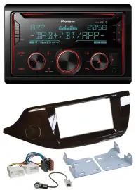 Pioneer 2DIN DAB MP3 Bluetooth USB CD Autoradio für Kia Ceed ab 12 glänzend