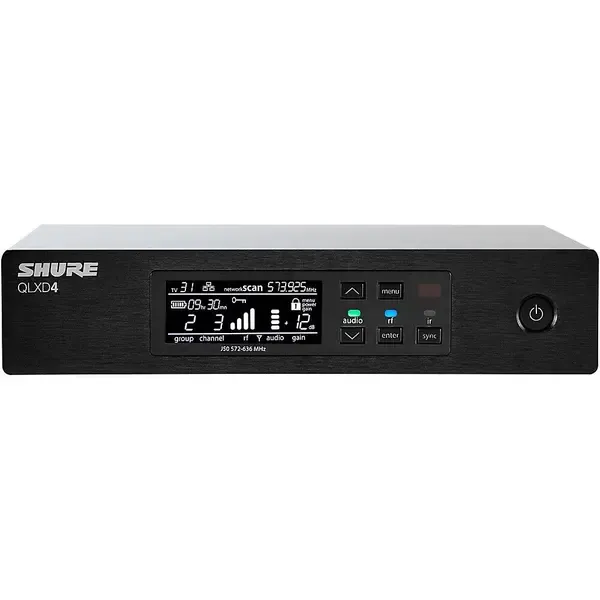 Приемник для радиосистемы Shure QLXD4 Half-Rack Digital Wireless Receiver Band X52