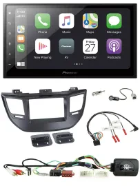 Автомагнитола для Hyundai Tucson 2015–2020 Pioneer 2DIN Bluetooth DAB USB черный