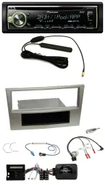 Автомагнитола для Opel Zafira B/Astra H/Corsa D Pioneer CD/USB/MP3, DAB, совместима с кнопками на руле, сатин