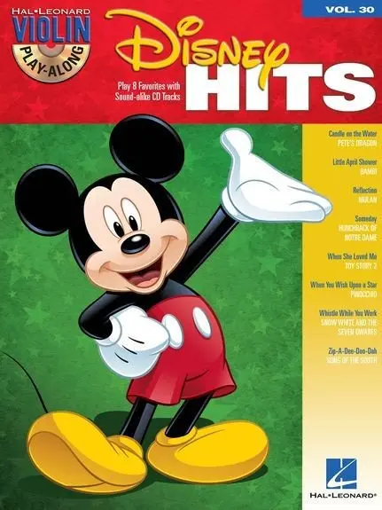 Ноты MusicSales VIOLIN PLAY ALONG VOLUME 30 DISNEY HITS VLN BK/CD