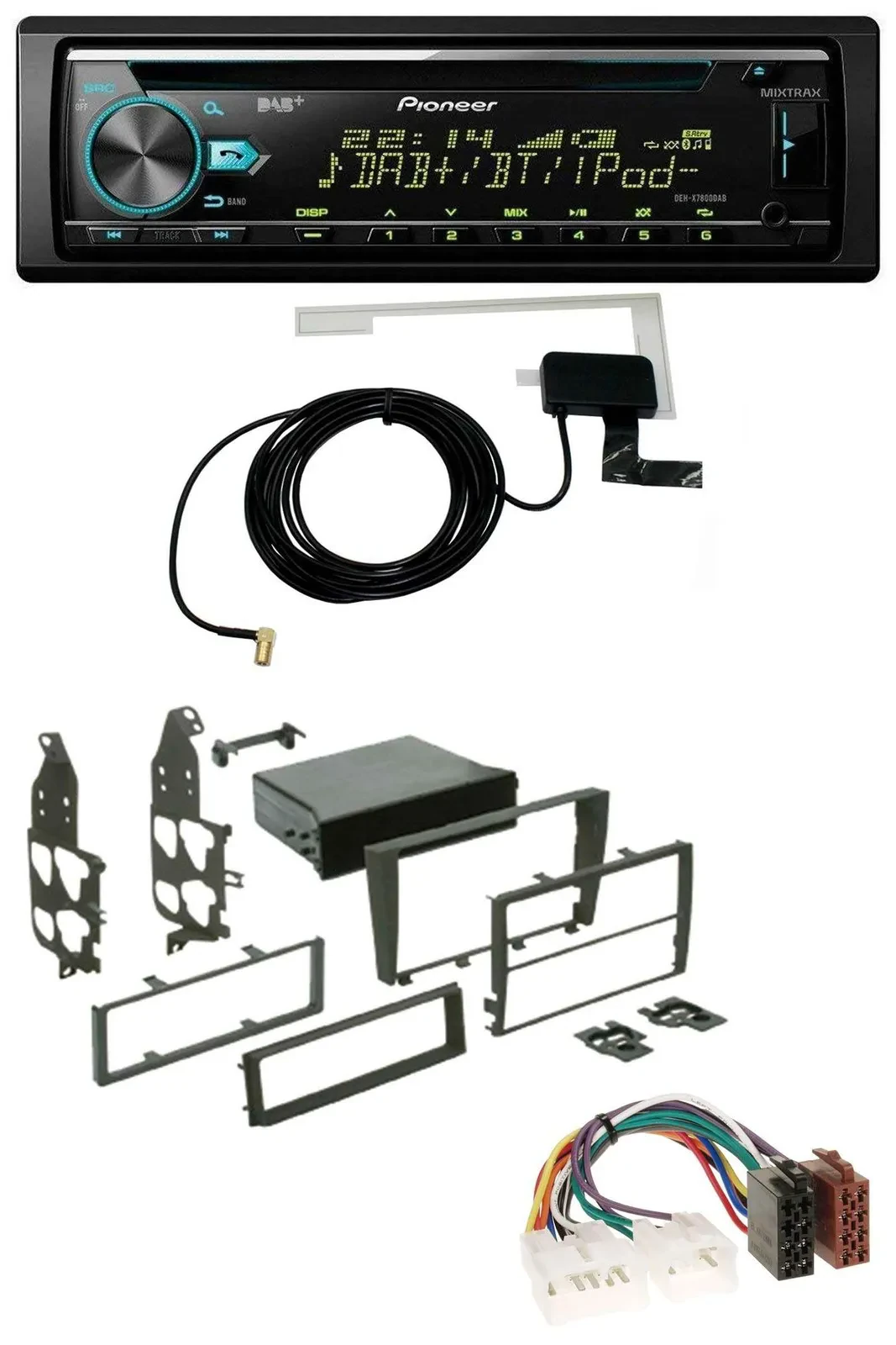 Pioneer MP3 AUX CD USB DAB Autoradio für Lexus IS 300 (XE1, 2001-2005)
