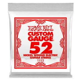 Струна для электрогитары Ernie Ball P01152 Custom gauge, сталь никелированная, калибр 52