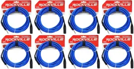 Коммутационный кабель Rockville RCXMB20-BL Blue 6.1 м (8 штук)