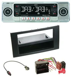 Dietz Bluetooth MP3 DAB USB Autoradio für Ford Focus Fiesta 04-08 schwarz