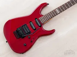 Б/У электрогитара Esp Mirage 1996, Superstrat, SSH, прозрачная красная, Floyd Rose, с бирками