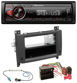 Pioneer MP3 1DIN DAB USB AUX Autoradio für Mercedes Vito Viano 06-14 Rubbertouch