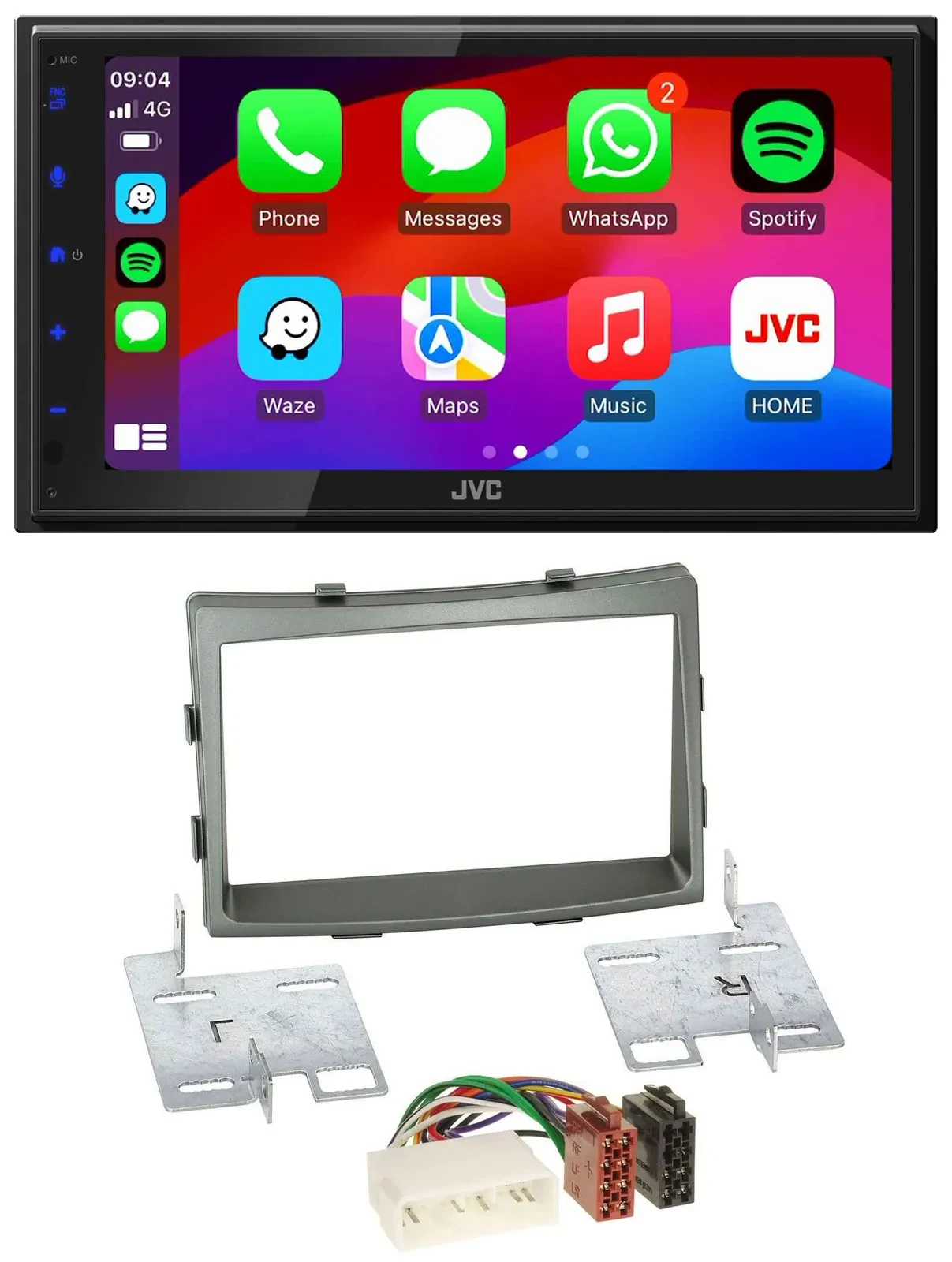 JVC Bluetooth 2DIN MP3 DAB USB Autoradio für SSangYong Rodius ab 2013
