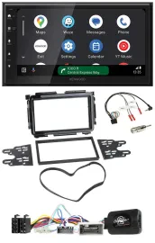 Kenwood DAB Bluetooth USB Lenkrad 2DIN Autoradio für Honda HR-V RU ab 2015 schwa