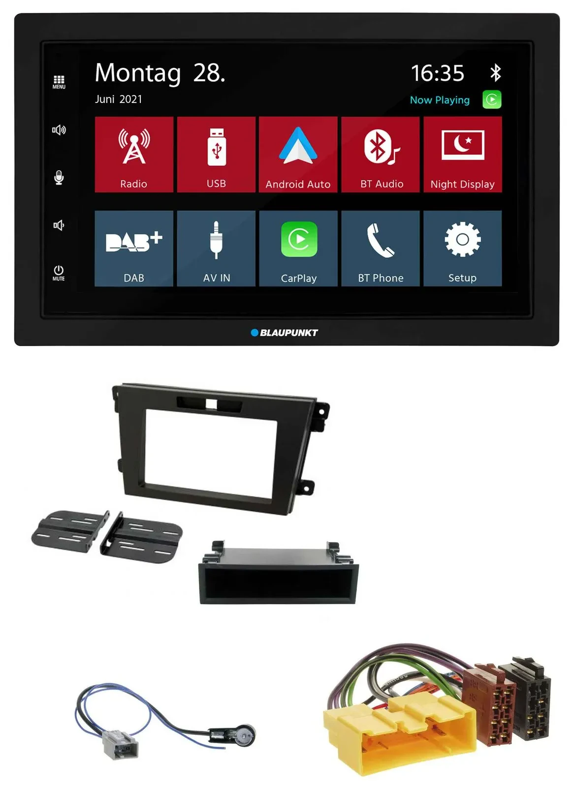 Blaupunkt MP3 Bluetooth DAB 2DIN USB Autoradio für Mazda CX-7 (2008-2010)
