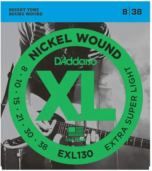 Струны для электрогитары D'Addario EXL130 8-38