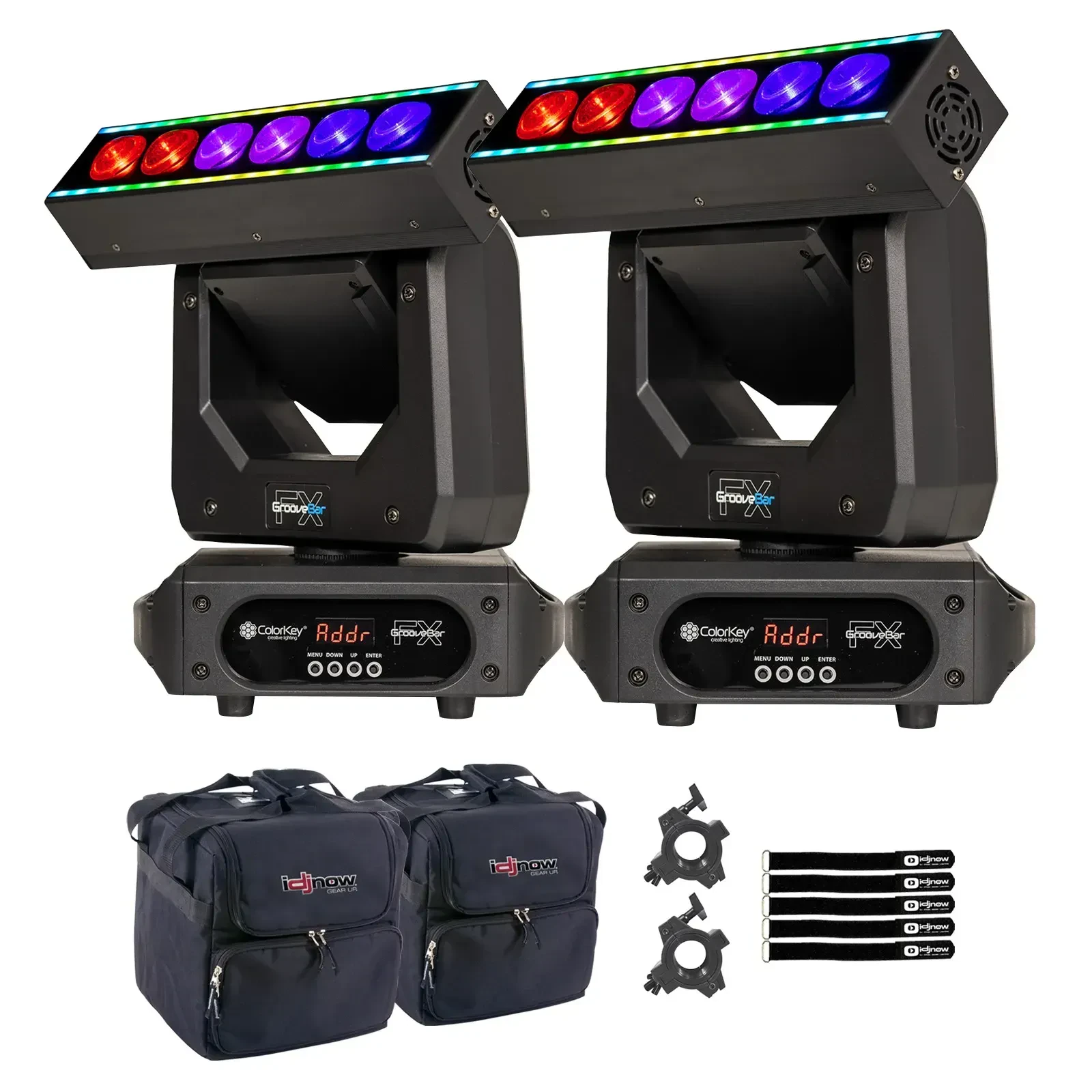 Прибор с полным движением ColorKey CKU-1076 GrooveBar FX с аксессуарами (пара)