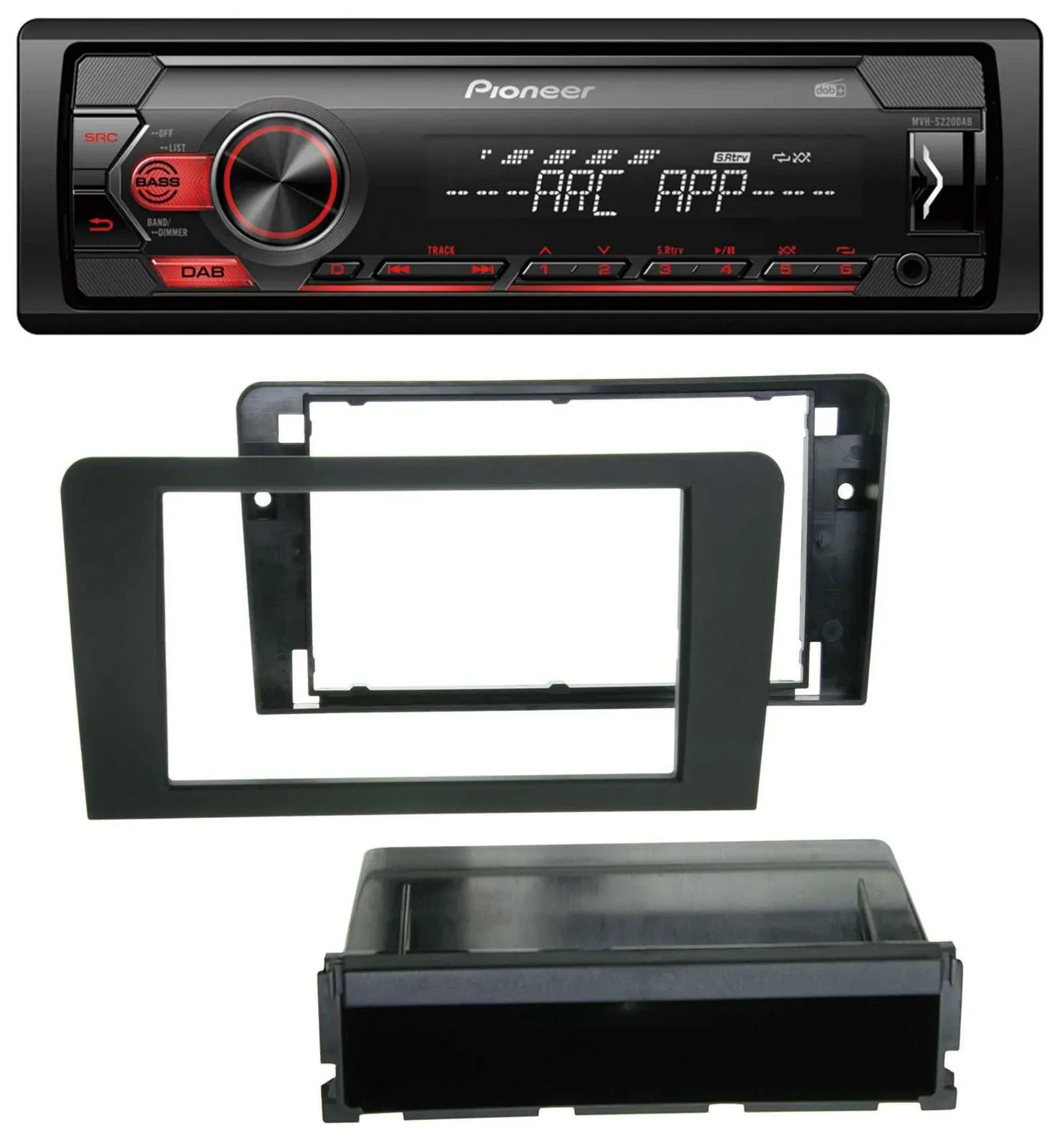 Автомагнитола Pioneer DAB 1DIN USB MP3 для Audi A3 8P 2003–2012 (Bose активная система)