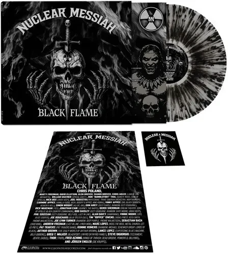 Виниловая пластинка Nuclear Messiah - Black Flame [New Vinyl LP] Black, Clear Vinyl, Ltd Ed, Silver