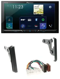 Pioneer MP3 Bluetooth USB 2DIN DAB Autoradio für Toyota Highlander Matrix RAV 4