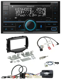 Kenwood CD 2DIN DAB USB Lenkrad Bluetooth Autoradio für Toyota Aygo 2014-2021