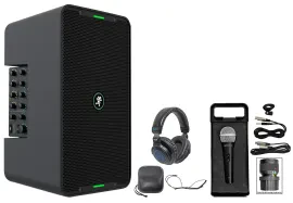 Mackie ShowBox Rechargeable 8" DJ PA Bluetooth Speaker+Mixer+Mic+Headphones