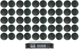 Потолочная акустика Rockville CC65T Black с усилителем (50 штук)