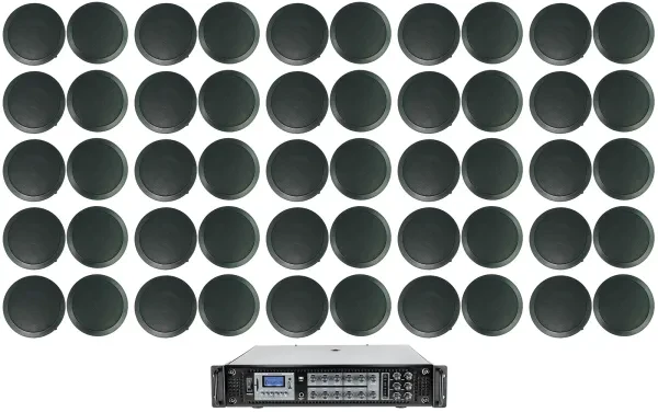 Потолочная акустика Rockville CC65T Black с усилителем (50 штук)