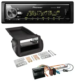 Автомагнитола Pioneer Bluetooth, USB, DAB, MP3 для Citroen Nemo/Peugeot Bipper (с 2008)