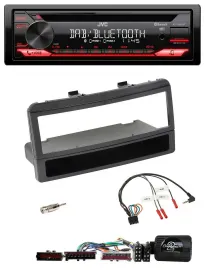 JVC CD DAB USB Bluetooth Lenkrad Autoradio für Ford Focus Escort Fiesta schwarz