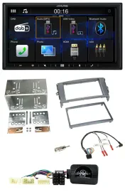 Alpine Bluetooth 2DIN Lenkrad DAB USB Autoradio für Toyota Auris 2007-2011 anthr