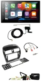 Pioneer Lenkrad USB Bluetooth DAB 2DIN Autoradio für Mitsubishi Mirage SpaceStar