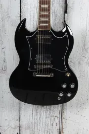 Epiphone SG Standard Solid Body Electric Guitar Ebony Finish with Gig Bag