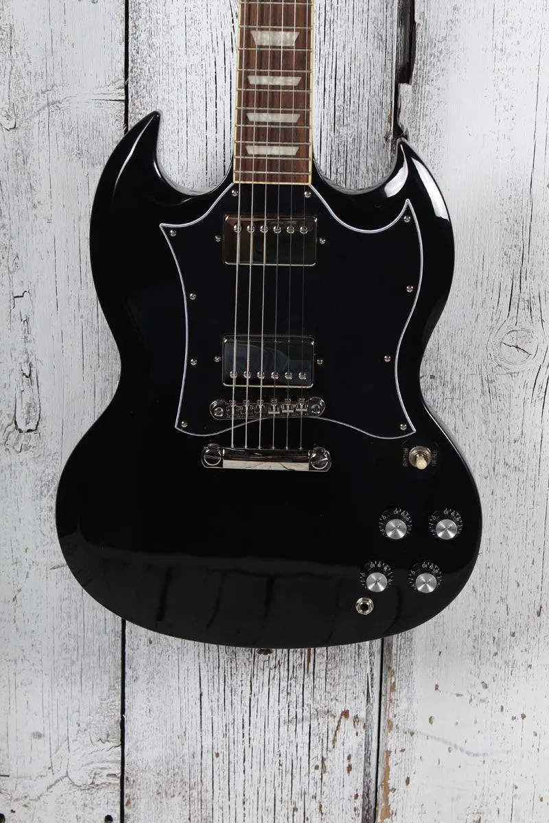 Epiphone SG Standard Solid Body Electric Guitar Ebony Finish with Gig Bag